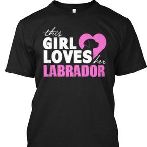 this girl love her laborador t-shirt